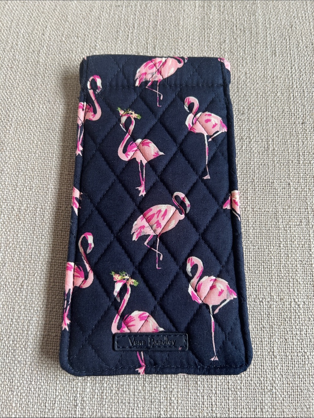 Vera Bradley Flamingo Fiesta Quilted Glasses Case Sleeve